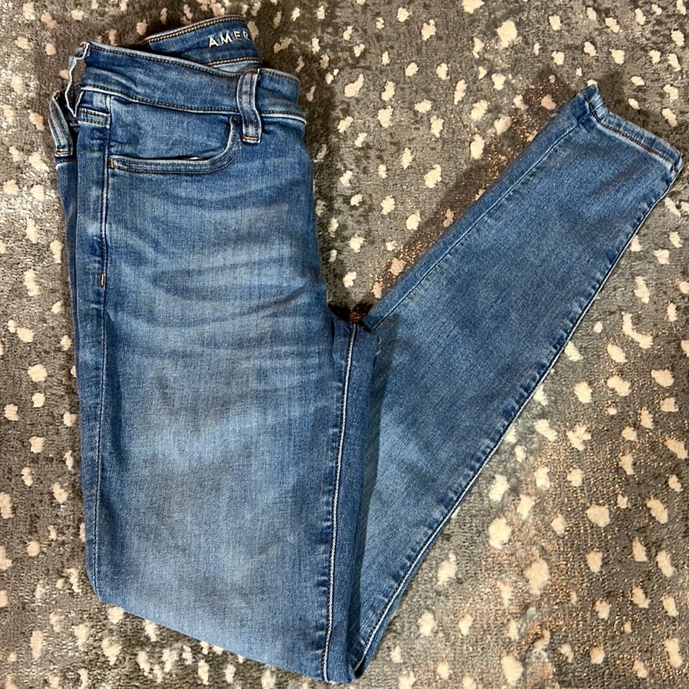 American Eagle Outfitters Women's Blue Jeans - Picture 4 of 7